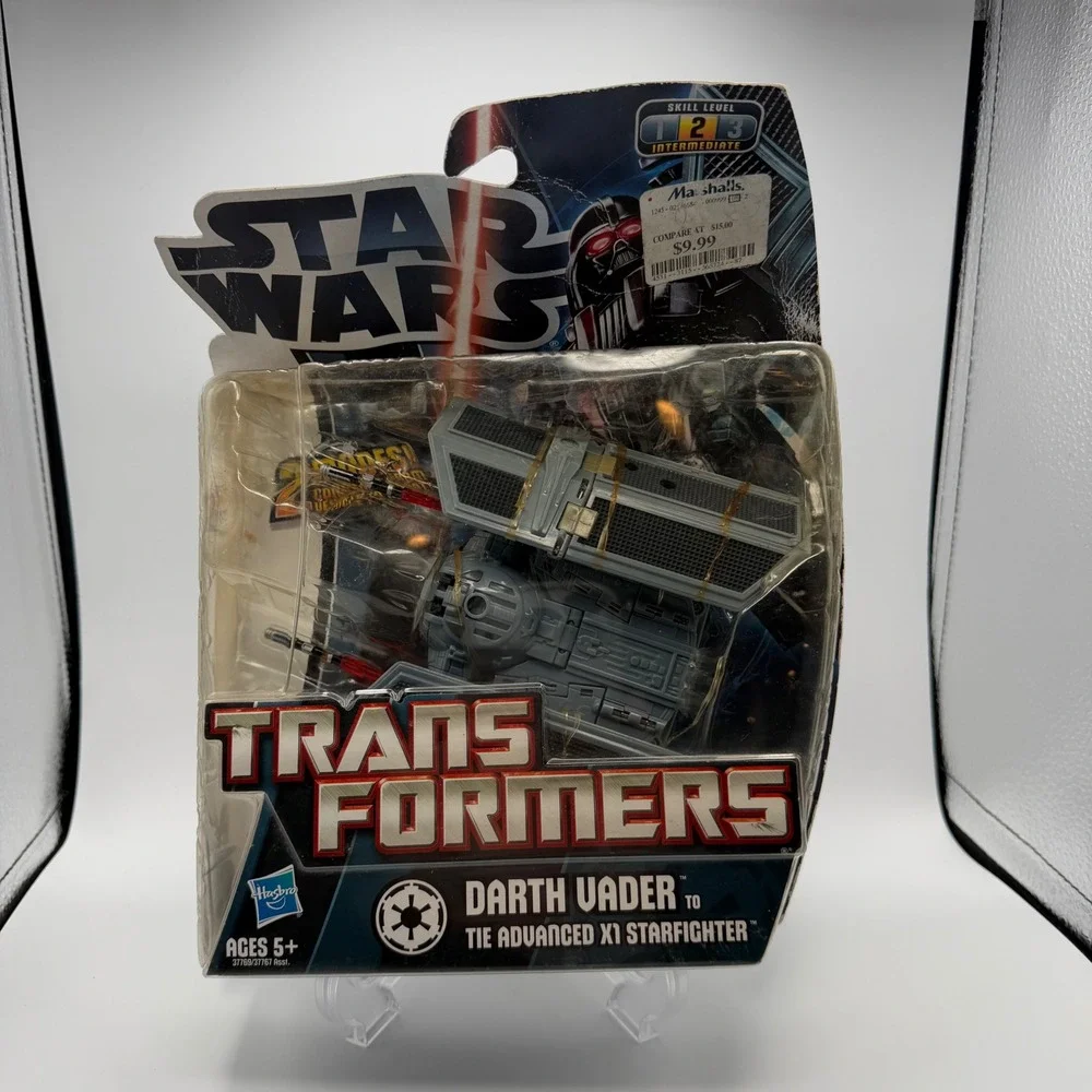 Star Wars Transformers Darth Vader TIE Advanced X1 Starfighter Hasbro 2005